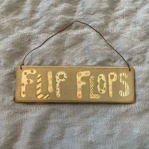 Wooden Flip Flops Sign